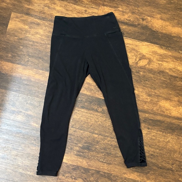 PINK Victoria's Secret Black Skinny Yoga Pants Leggings - Picture 2 of 6